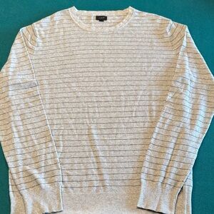 J. Crew Light Gray Cotten/Cashmere Sweater , L , $16